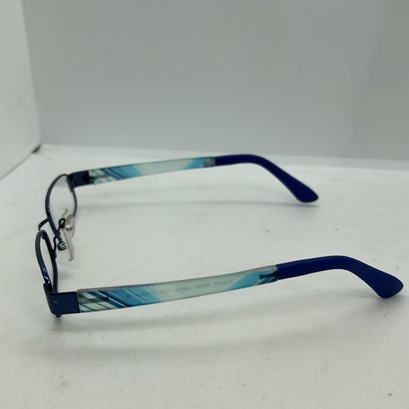 Konishi Flex Titanium KF2362 Unisex  Eyeglasses Frames RXable Dark Blue NWOT - Picture 3 of 7